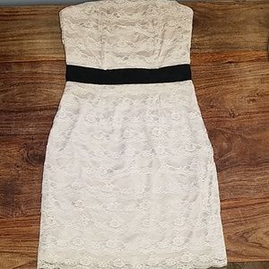 Cream lace dress H&M